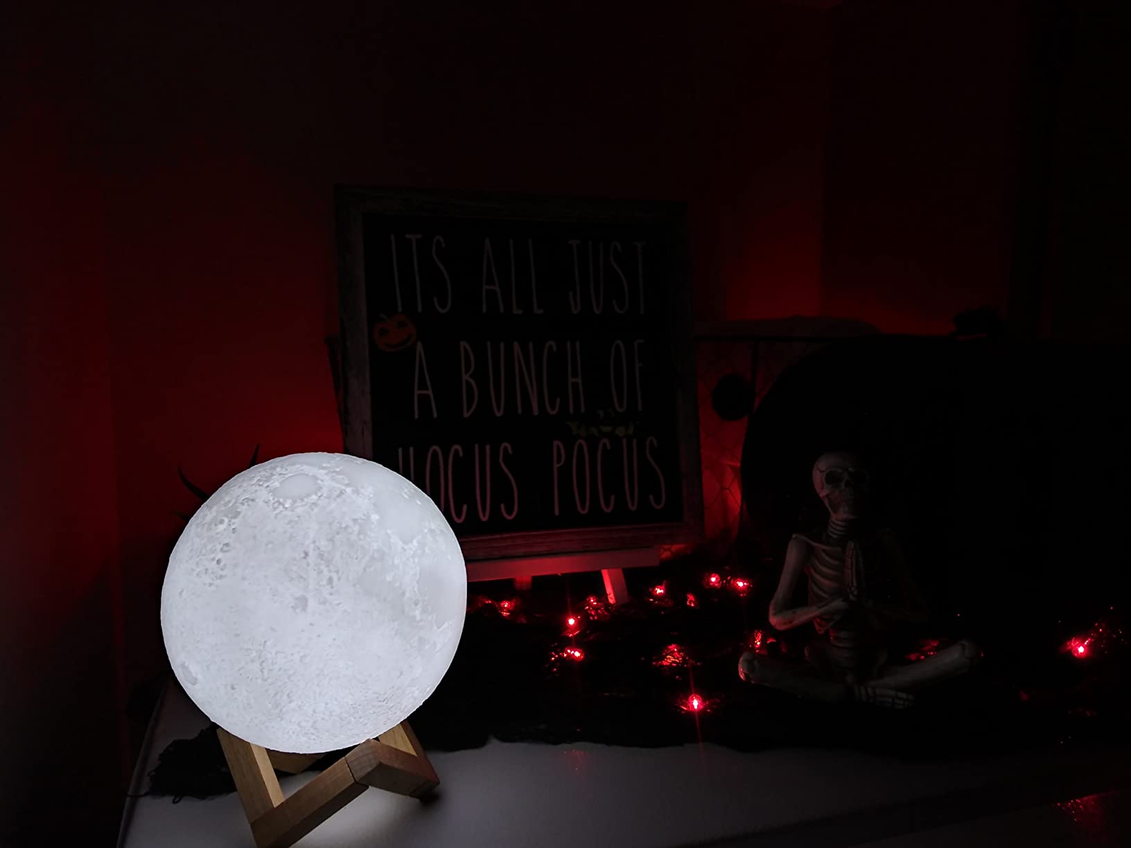 3D Moon Touch Night Light