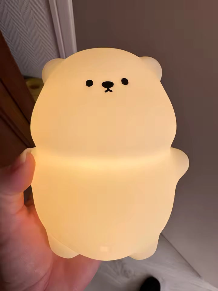Lying Flat Bear Night Light