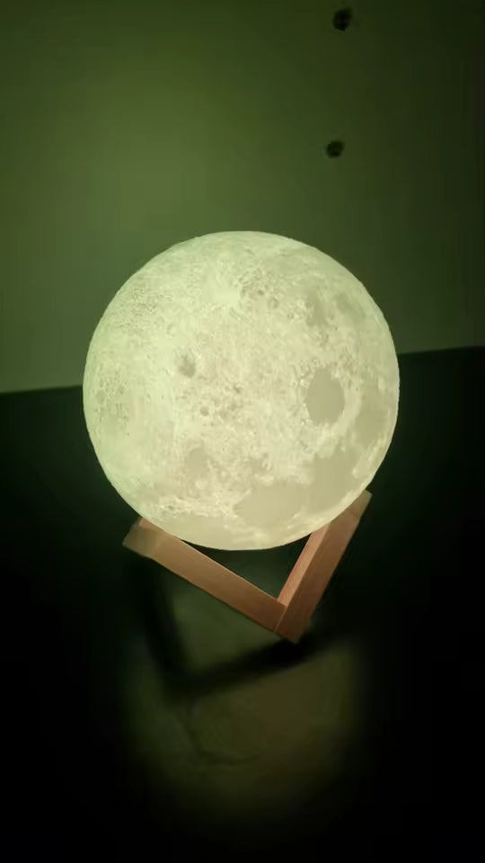 3D Moon Touch Night Light