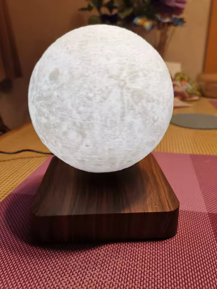 Floating Moon Lamp with Magnetic Levitation