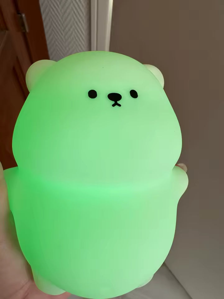Lying Flat Bear Night Light