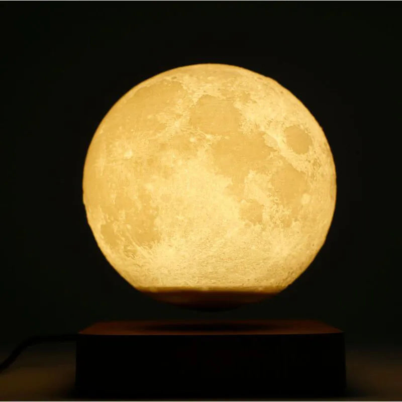 Floating Moon Lamp with Magnetic Levitation