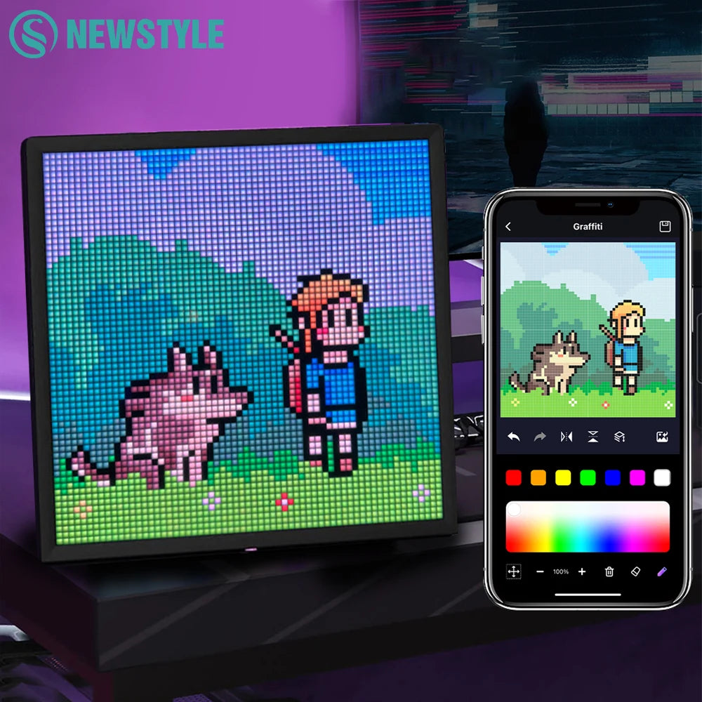 Smart LED Pixel Art Display Frame