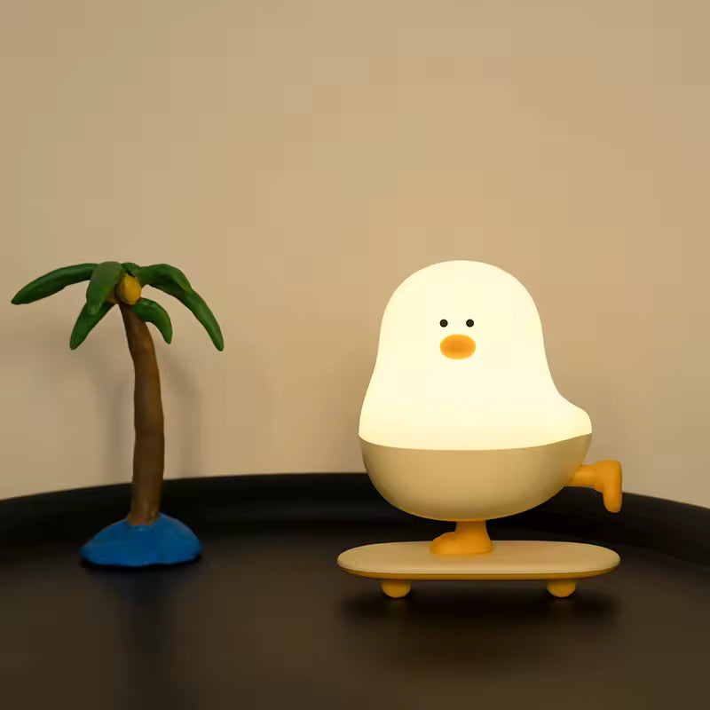 Skateboard Chicken Night Light