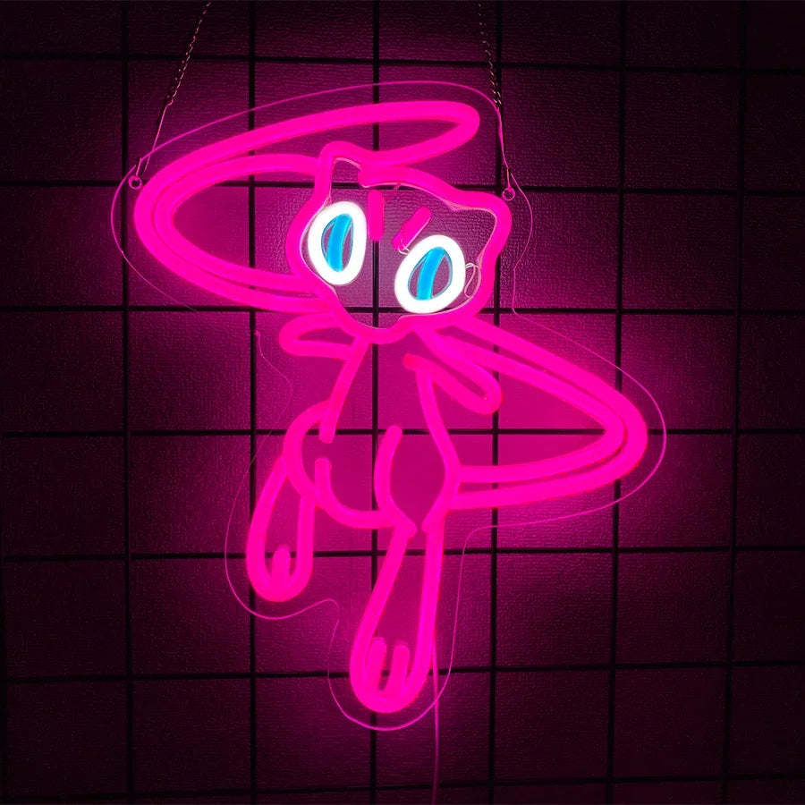 Mew Inspired Neon LED Wall Light