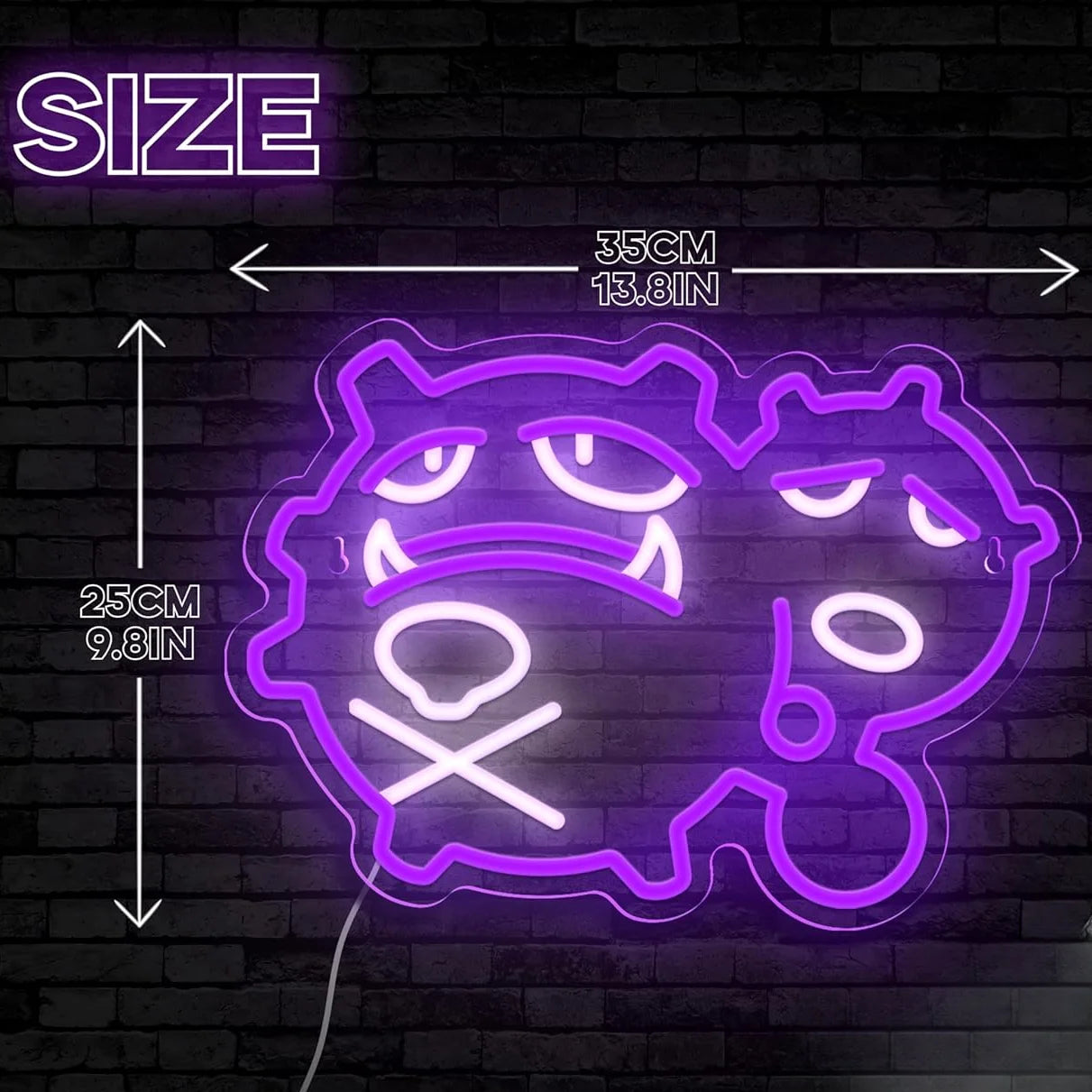 Weezing Neon LED Wall Light