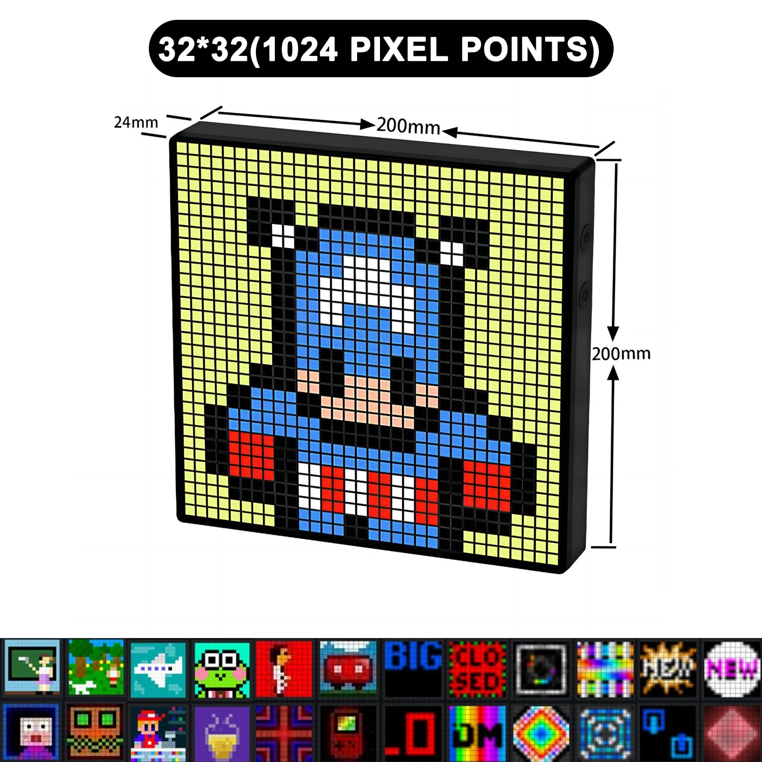 Smart LED Pixel Art Display Frame