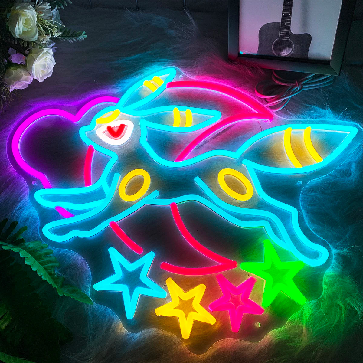 Umbreon Neon LED Wall Light