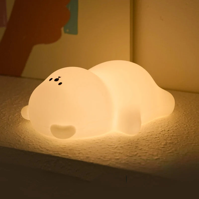 Lying Flat Bear Night Light