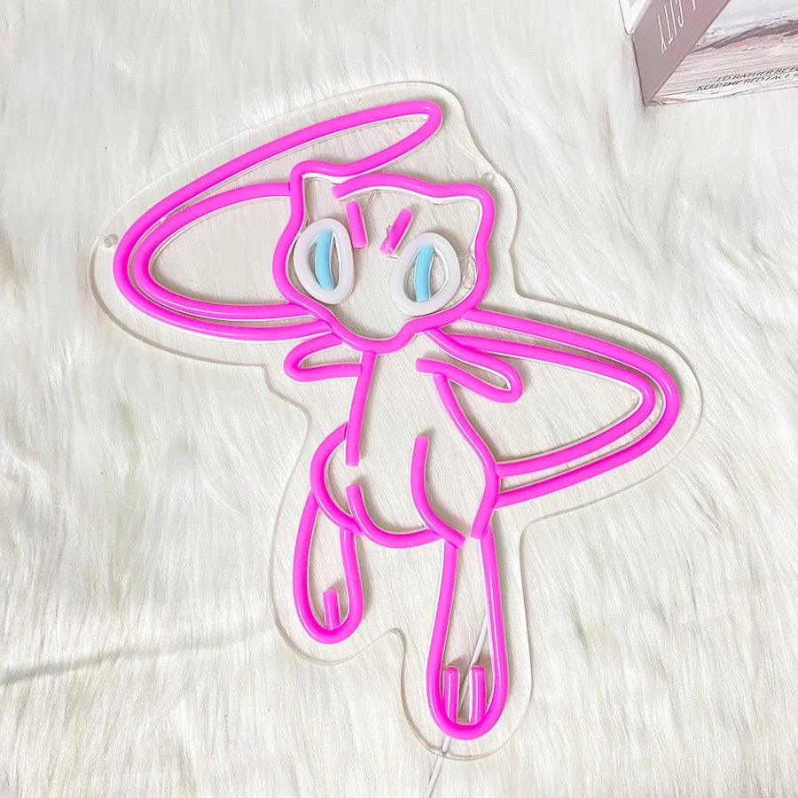 Mew Inspired Neon LED Wall Light