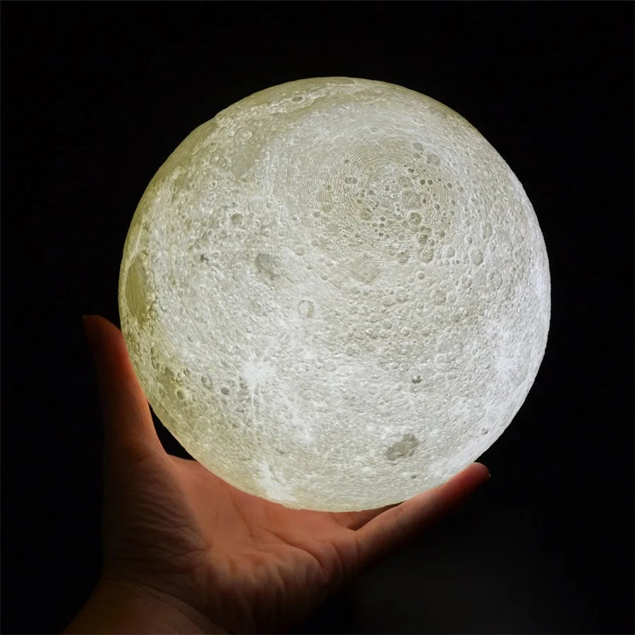 3D Moon Touch Night Light