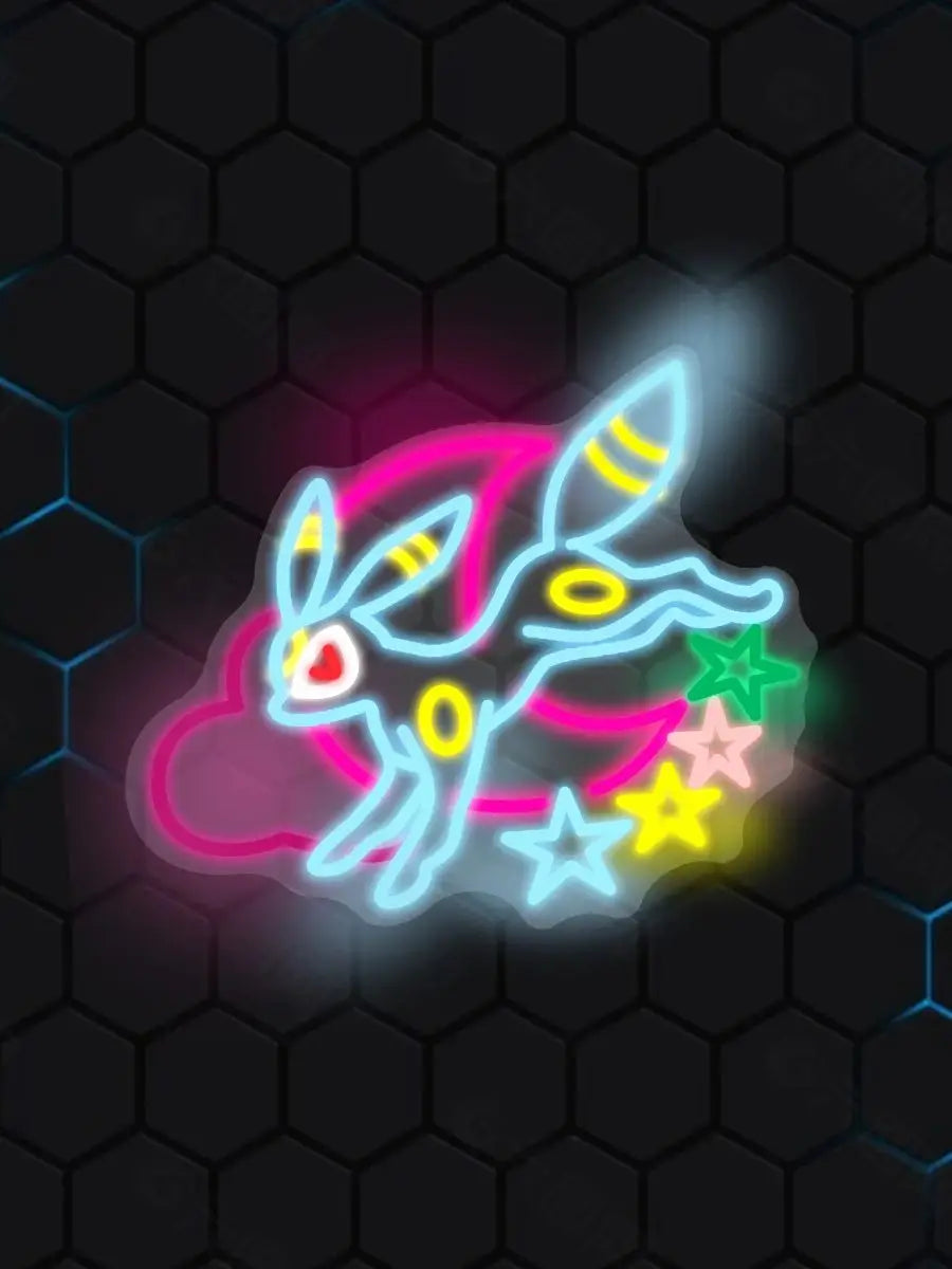 Umbreon Neon LED Wall Light