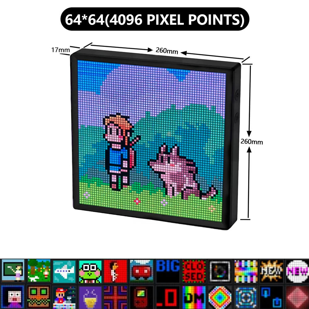 Smart LED Pixel Art Display Frame