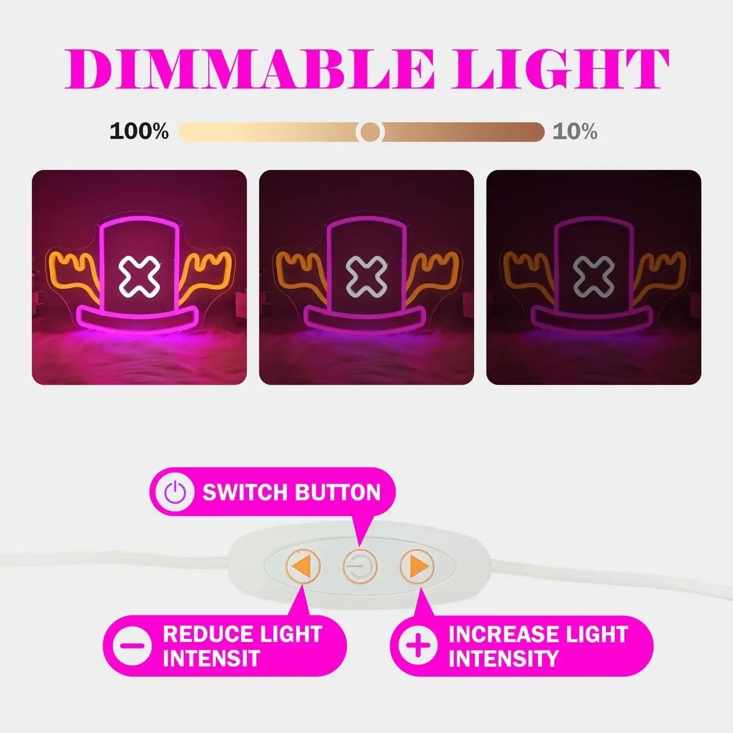 Tony Tony Chopper Hat Neon LED Wall Light