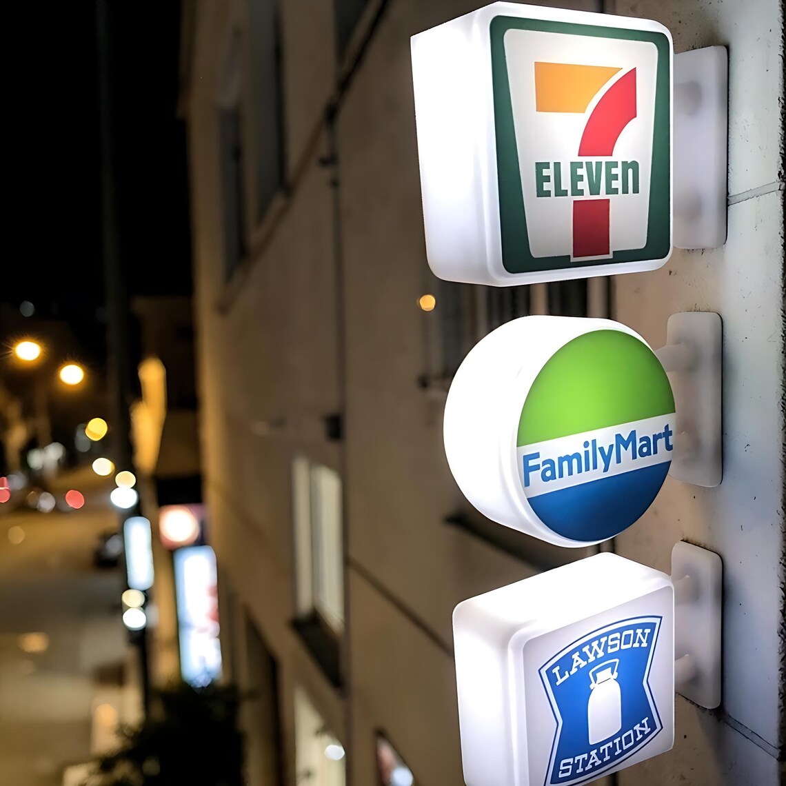 Japanese Konbini (Convenience) Store LED Fridge Magnet
